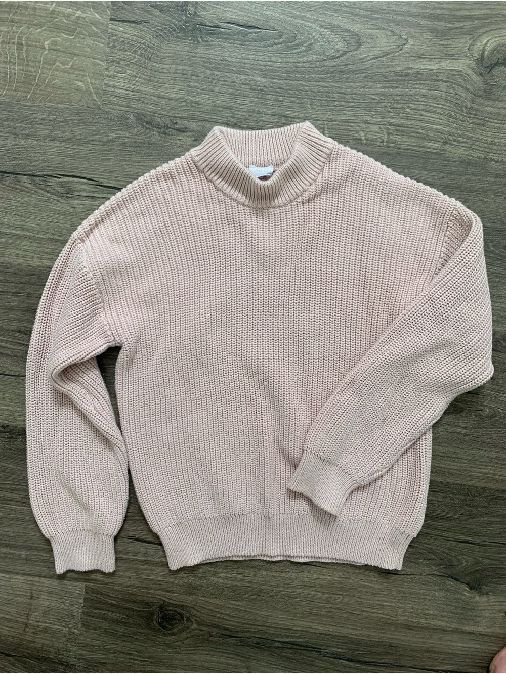 Jamie Kay 9yr PINK funnel neck organic cotton kids sweater NWOT